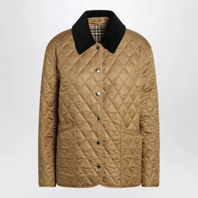 BURBERRY BURBERRY CAMEL QUILTED JACKET