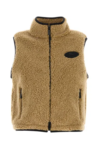 BURBERRY CAMEL TEDDY FABRIC VEST