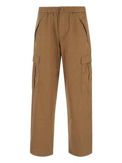 Burberry Camel Trousers In Brown