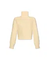 Burberry Warped Houndstooth Jacquard High-neck Jumper In Neutral