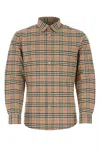 Burberry Simson Vintage Check-pattern Cotton Shirt In Brown