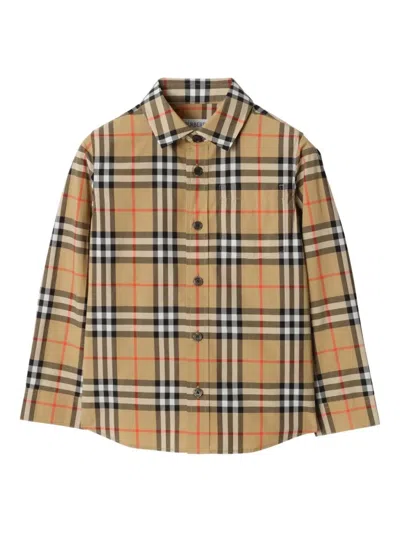 BURBERRY CAMICIA IN COTONE CHECK