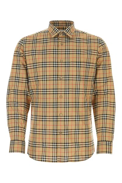 Burberry Camicia-xxl Nd  Male In Brown