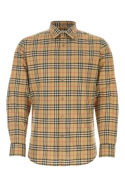 Burberry Shirt With Vintage Check Pattern In Neutral