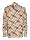 Burberry Button-down Collar Checked Pattern Shirt In Multi