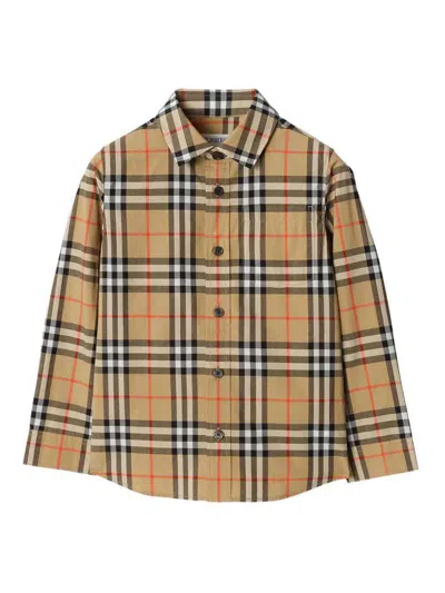 BURBERRY CHECK COTTON SHIRT
