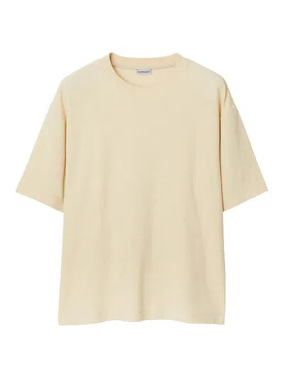 Burberry Cotton T-shirt In Brown