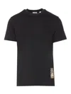 Burberry Mens Black Logo-patch Regular-fit Cotton-jersey T-shirt In Black