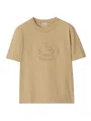 Burberry Oak Leaf Crest Ekd T-shirt In Black