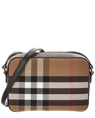 Burberry Canvas & Leather Camera Bag