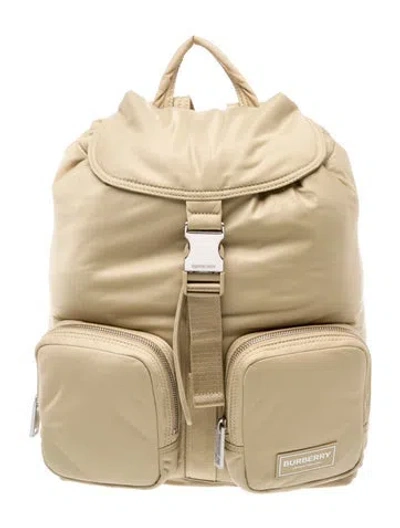 Pre-owned Burberry Canvas Backpack W/ Tags In Neutral
