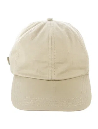 Pre-owned Burberry Canvas Baseball Hat W/tags In Green