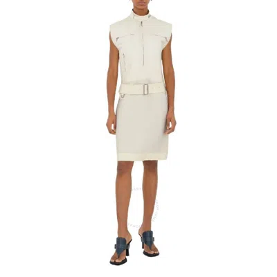 Burberry Canvas Belted Midi Dress