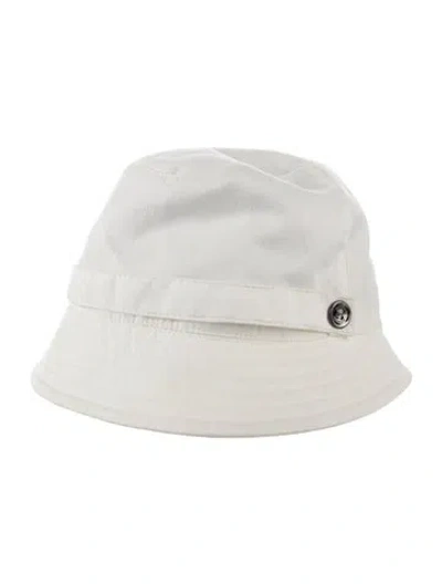 Pre-owned Burberry Canvas Bucket Hat In Neutral