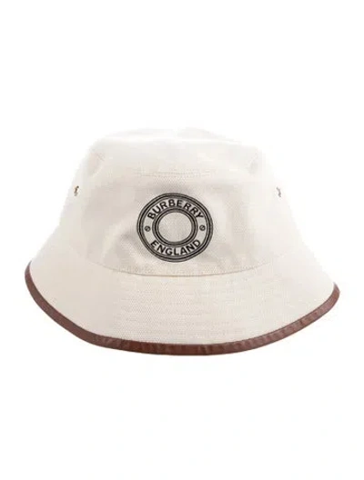 Pre-owned Burberry Canvas Bucket Hat In Neutrals