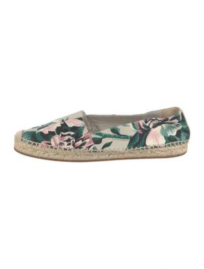 Pre-owned Burberry Canvas Floral Print Espadrilles In Multi