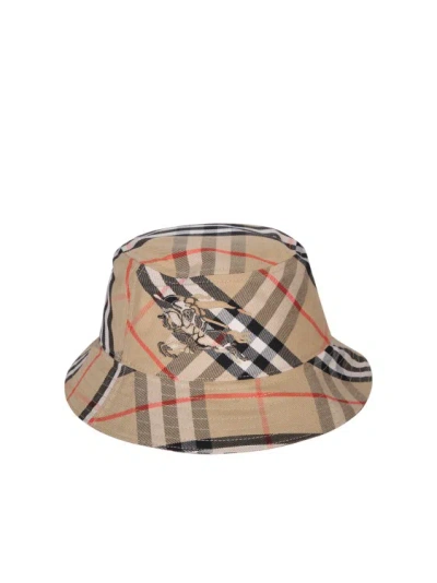 Burberry Canvas Hat In Brown