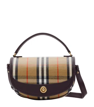 BURBERRY CANVAS HIGHLANDS CROSS-BODY BAG