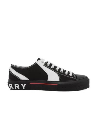 Burberry Canvas Low-top Sneakers In Black