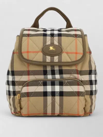Burberry Canvas Mini Backpack Horseshoe Motif