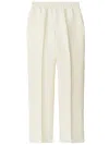 Burberry Tapered-leg Canvas Trousers In Cream