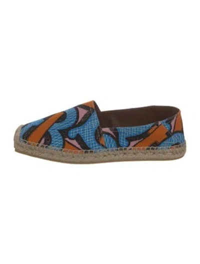 Pre-owned Burberry Canvas Printed Espadrilles In Multi