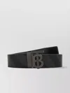 Burberry Check And Leather Reversible Tb Belt