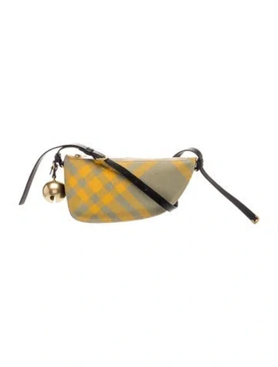 Pre-owned Burberry Canvas Shield Mini In Multi