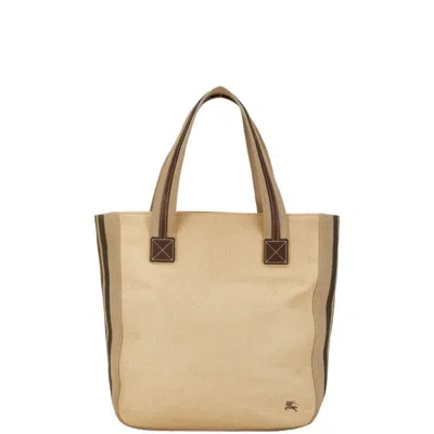 Pre-owned Burberry Canvas Shoulder Bag Tote Bag ()