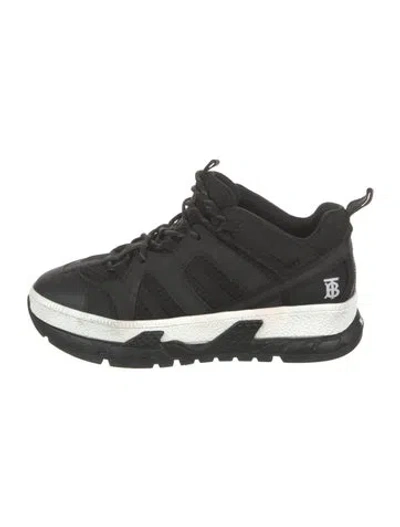 Pre-owned Burberry Canvas Sneakers In Black