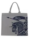 Burberry Canvas Tote Bag In Grey