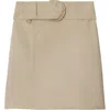 Burberry Paper Fibre And Viscosa Skirt In Oat