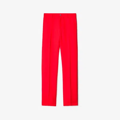 Burberry Canvas Trousers In Pink