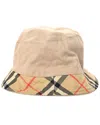 Burberry Canvas Vintage Check Bucket Hat (authentic Pre-loved) In Neutral