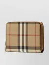 Burberry Canvas Wallet Check Pattern