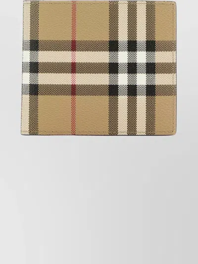 BURBERRY CANVAS WALLET CHECK PATTERN