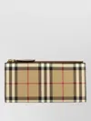 Burberry Canvas Wallet Check Pattern Rectangular Shape In Multi