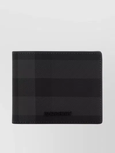 Burberry Canvas Wallet Checkered Pattern