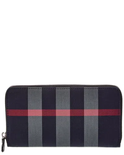 Burberry Canvas Wallet In Multi