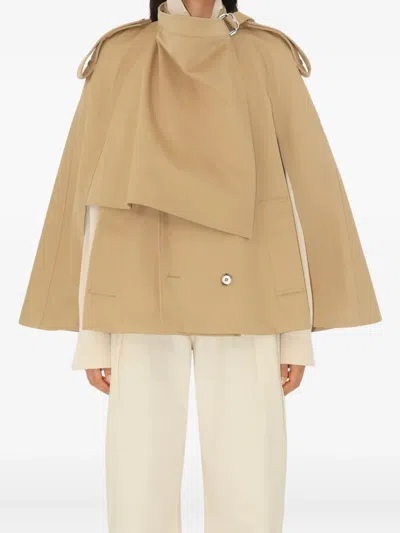 Burberry Cape Aus Baumwolle In Nude