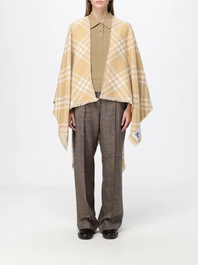Burberry Cape Woman Color Sand In Brown