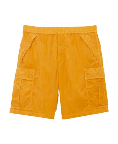 Burberry Capleton Elasticated Waistband Cargo Shorts In Orange