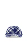 Burberry Cappello Checked Wool-blend Baseball Cap In Multi