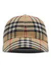 Burberry Unisex Embroidered Cotton Baseball Cap In Beige