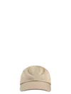 Burberry Beige Solid Baseball Cap In Gold