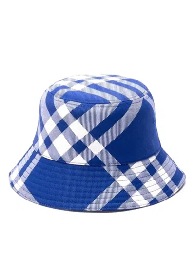 Burberry Cappello In Blue