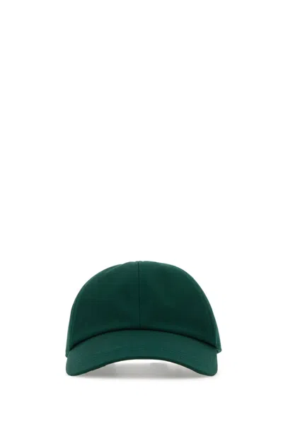 Burberry Logo Embroidered Baseball Cap In Green