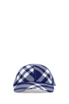 Burberry Embroidered Polyester Blend Baseball Cap In Blue