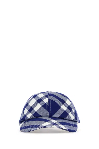 BURBERRY BURBERRY EMBROIDERED POLYESTER BLEND BASEBALL CAP