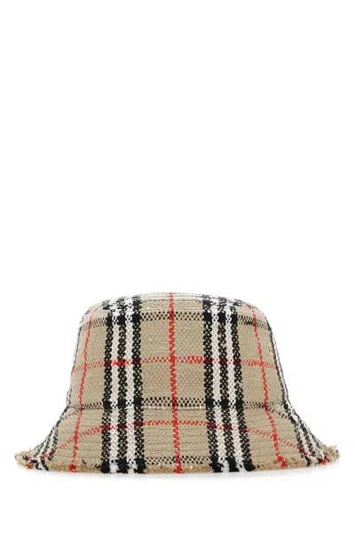 BURBERRY BURBERRY EMBROIDERED BOUCLÉ HAT